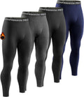 Dalavch Men Thermal Compression Pants 4 Pack - Fleece Lined Warm
