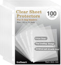 Sheet Protectors 8.5 x 11 in 100 Pack - Top Load Heavy Duty Page