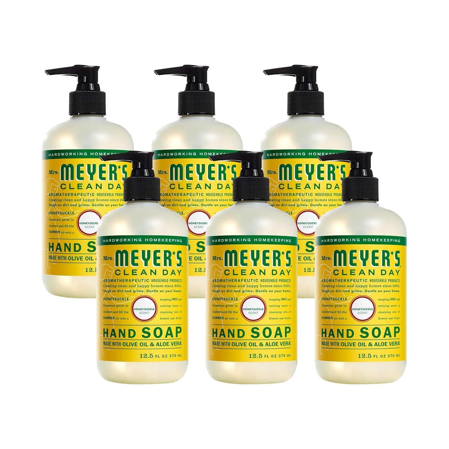MRS. MEYER'S CLEAN DAY Honeysuckle Hand Soap - Pack of 6