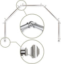 Moyat 5-Sided Bay Window Curtain Rod 13/16 in Satin Nickel - Custom