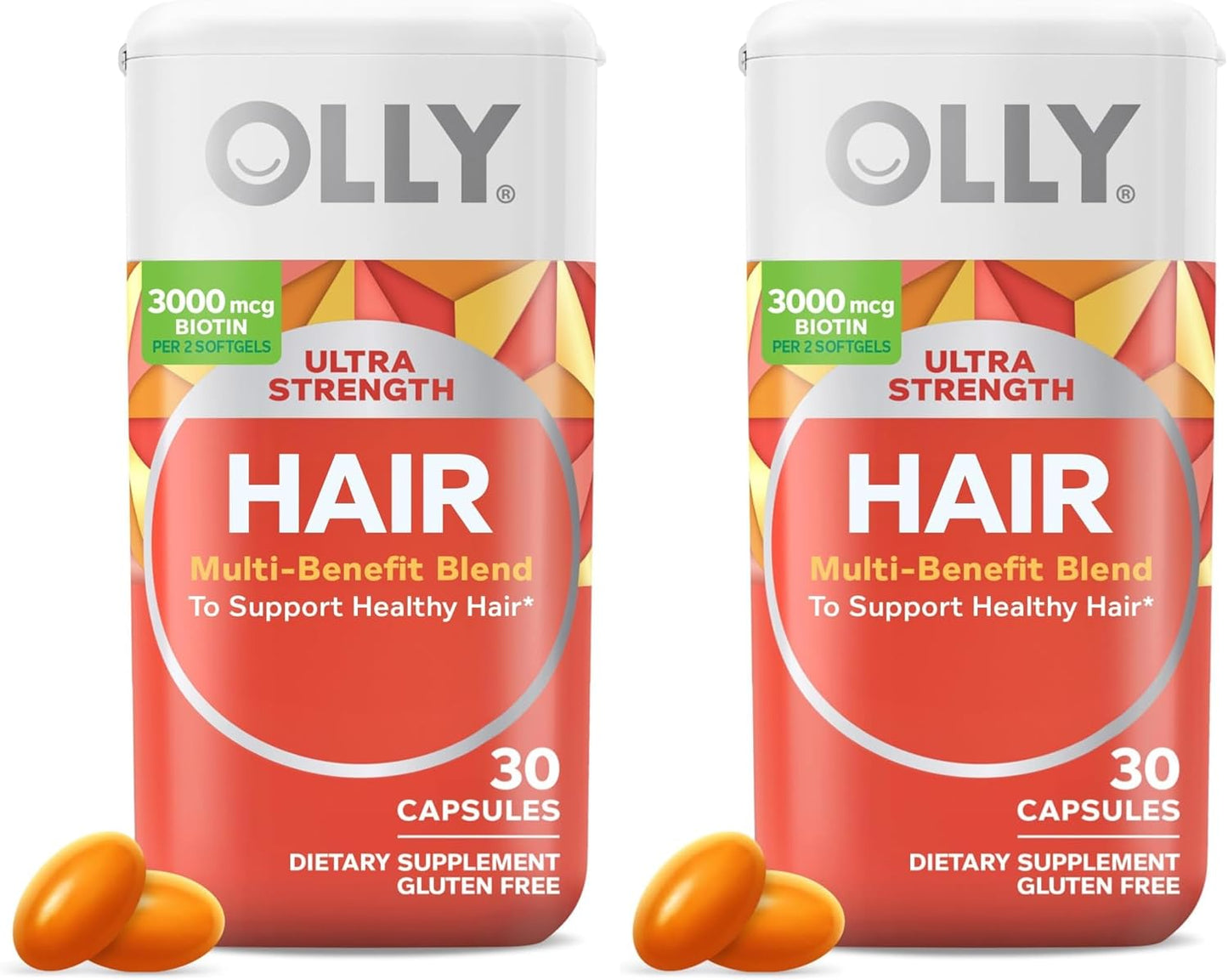 OLLY Ultra Strength Hair Softgels for Healthy Hair Growth