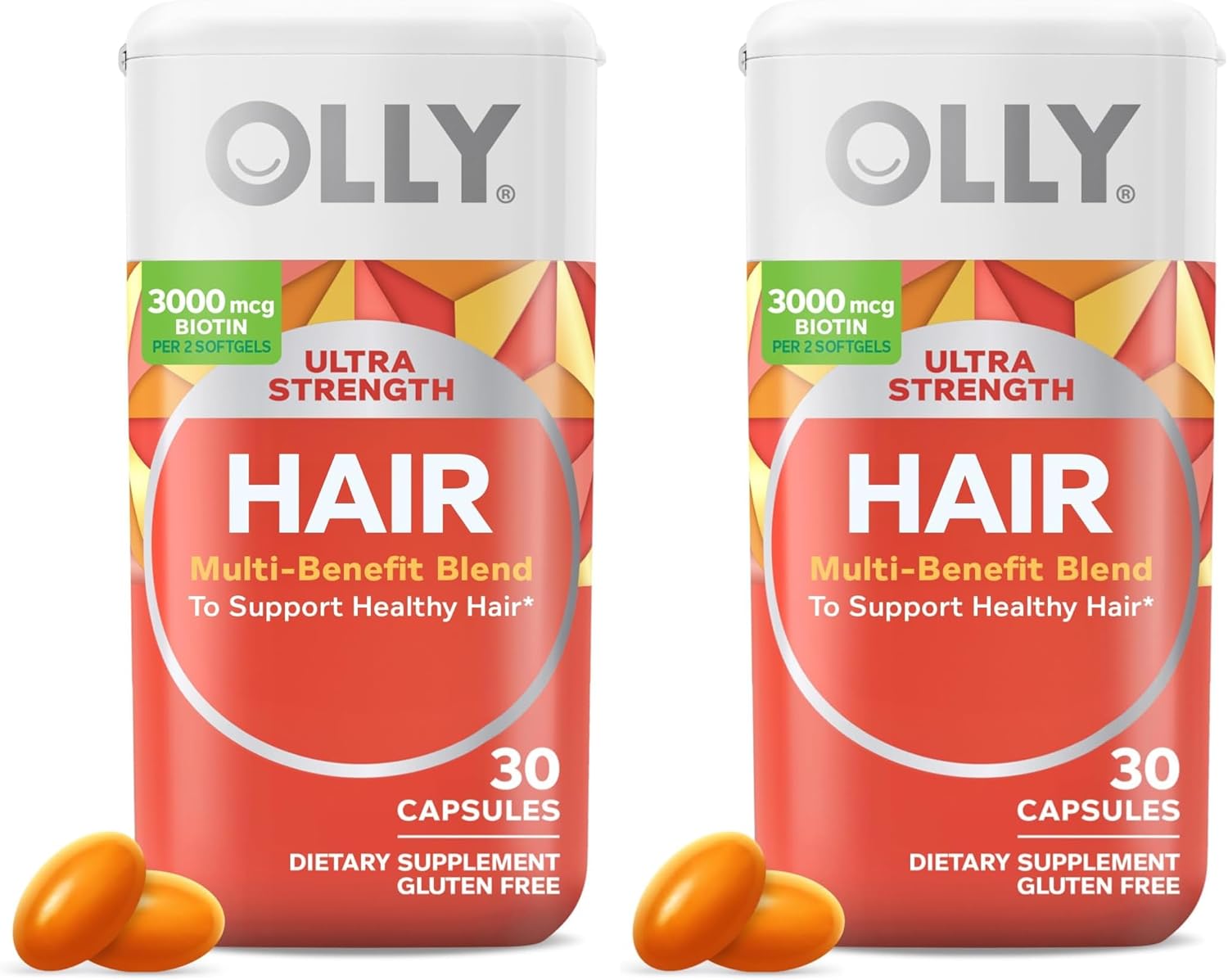 OLLY Ultra Strength Hair Softgels for Healthy Hair Growth