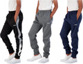 Hind Boys 3-Pack Fleece and Tricot Jogger Sweatpants - Comfortable
