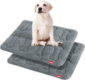 Dog Bed Crate Mat 30in x 19in 2 Pack - Soft Plush Machine Washable
