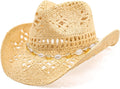 Cowboy Hat Straw Wide Brim with Shapeable Brim - Classic