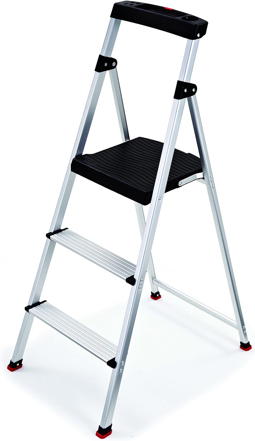 Rubbermaid 3-Step Ladder: Lightweight Folding Step Stool
