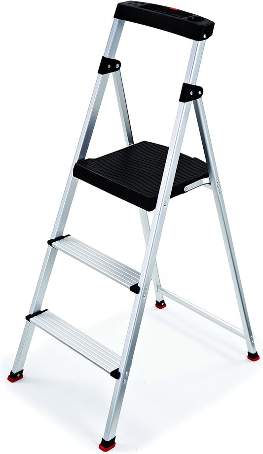 Rubbermaid 3-Step Ladder: Lightweight Folding Step Stool