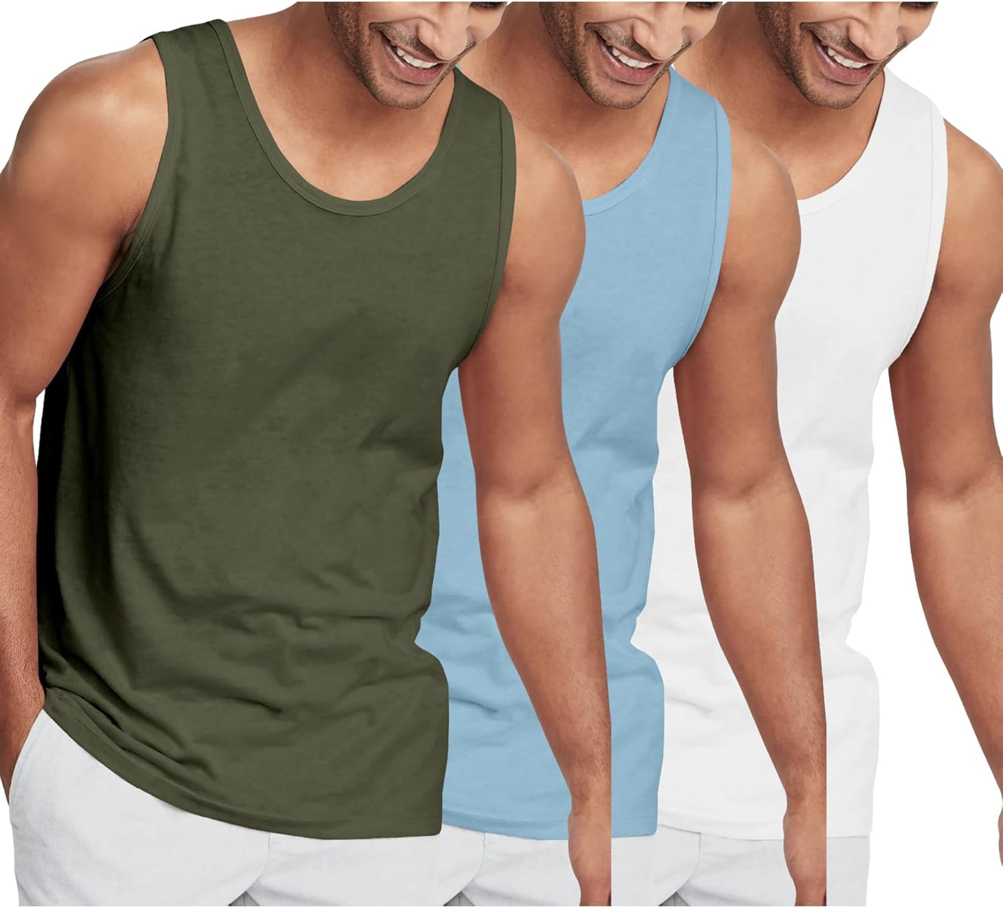 Hat and Beyond Mens Tank Top Soft Performance Gym Shirts