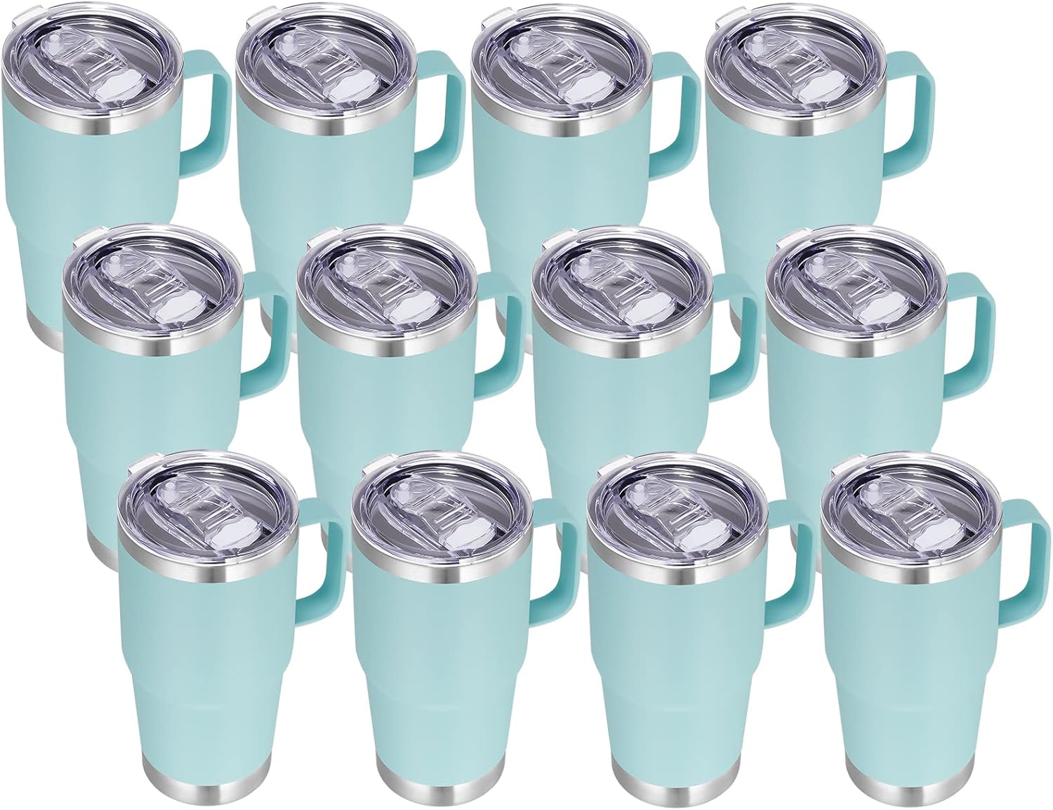 VEGOND 20 oz Tumbler Set with Handle and Straw for Travel