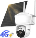 4G LTE Cellular Solar Security Camera - No WiFi Floodlight PTZ