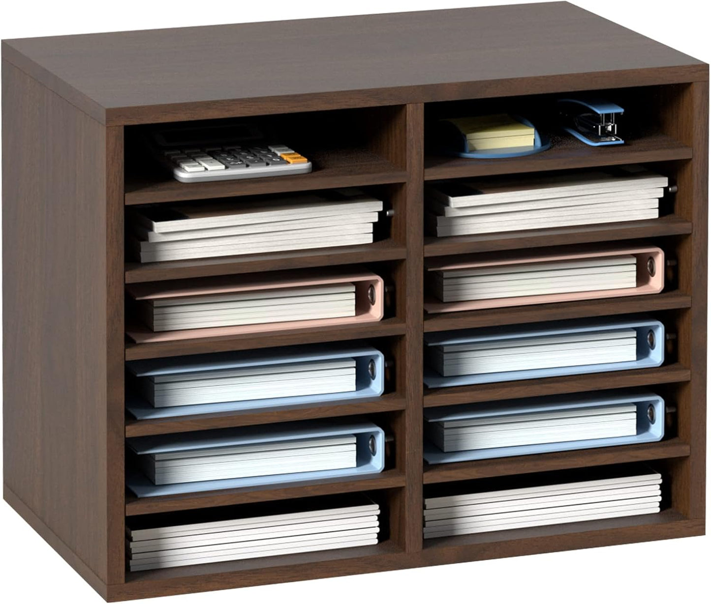 VEVOR Literature Organizers with 12 Compartments for Office Use