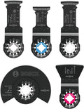 BOSCH OSL005L 5 pc Starlock Carbide Oscillating Blade Set - Durable
