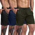 Men's 3 Pack Mesh Athletic Workout Shorts - Lightweight Breathable