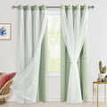 Hiasan Blackout Curtains with Sheer Top Layer for Classy Interiors