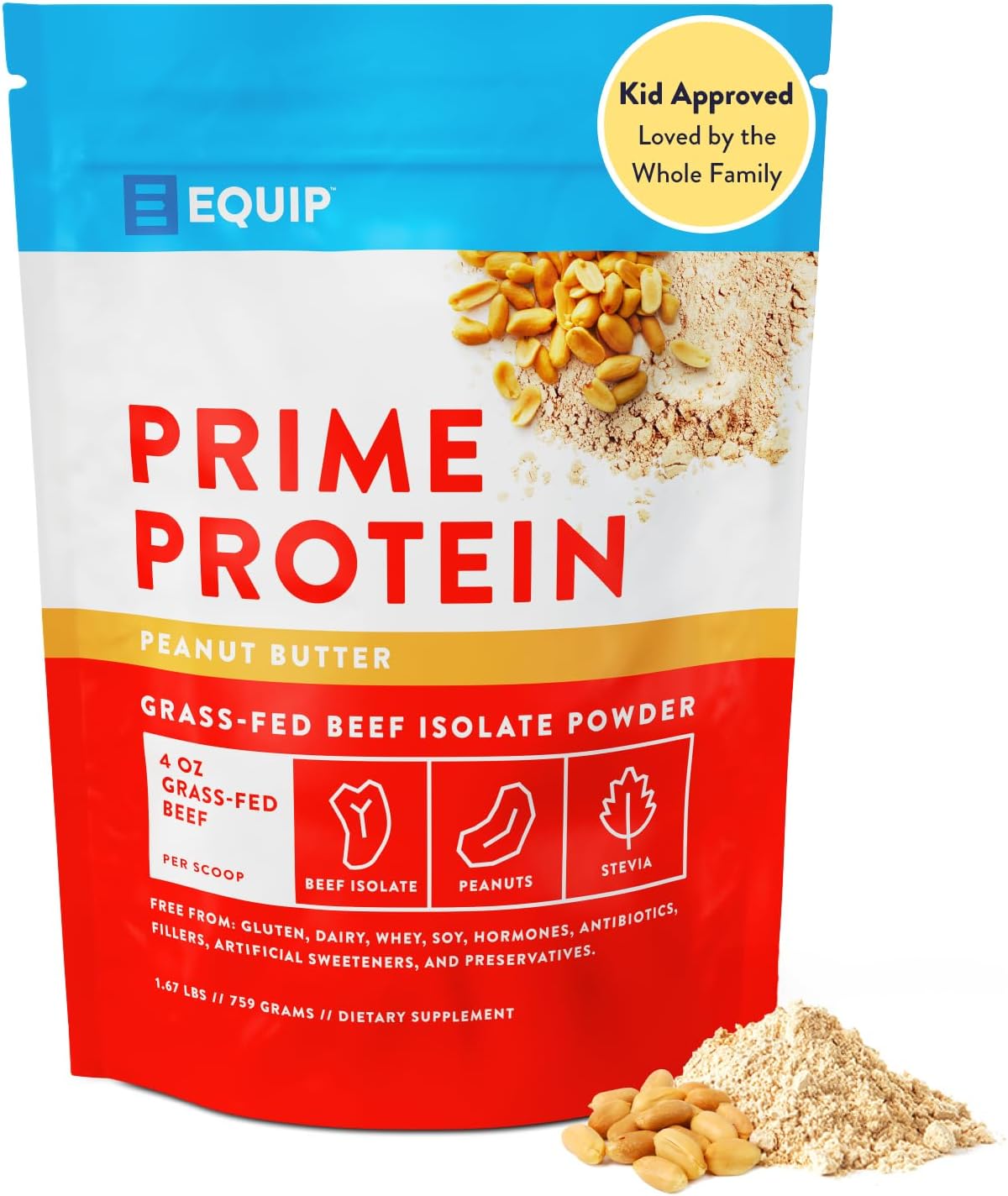 Equip Foods Prime Protein Powder - Clean Beef Protein for All