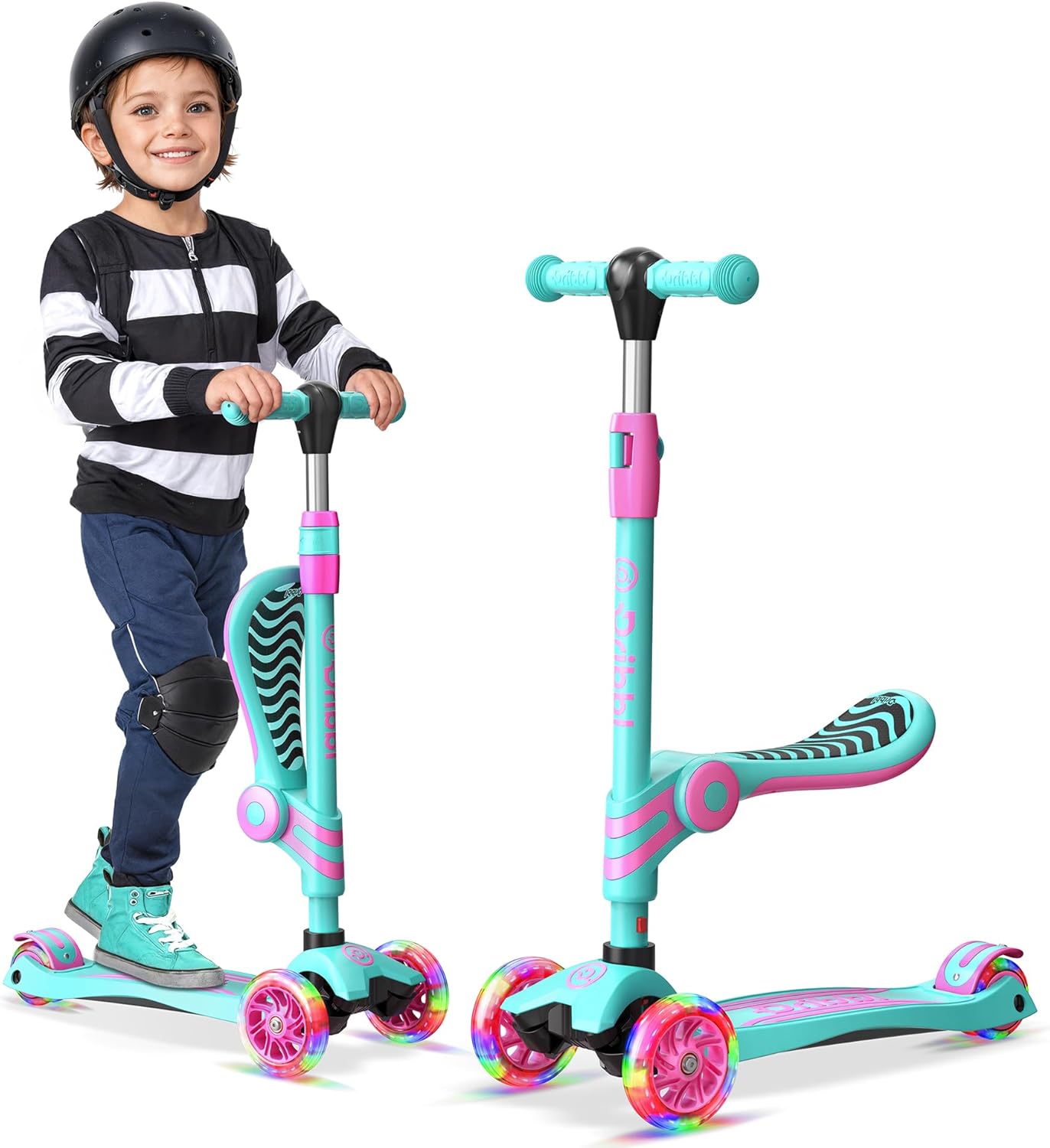 Candy 3 Wheel Scooter with Seat for Kids - Fun & Safe Ride