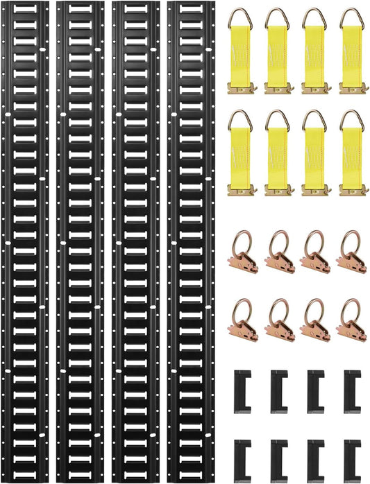 VEVOR E Track Tie-Down Rail Kit for Secure Cargo Transport