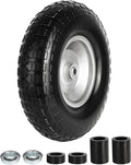 13 Inch Wheelbarrow Tire Flat Free 4.00-6 Solid Replacement - Puncture