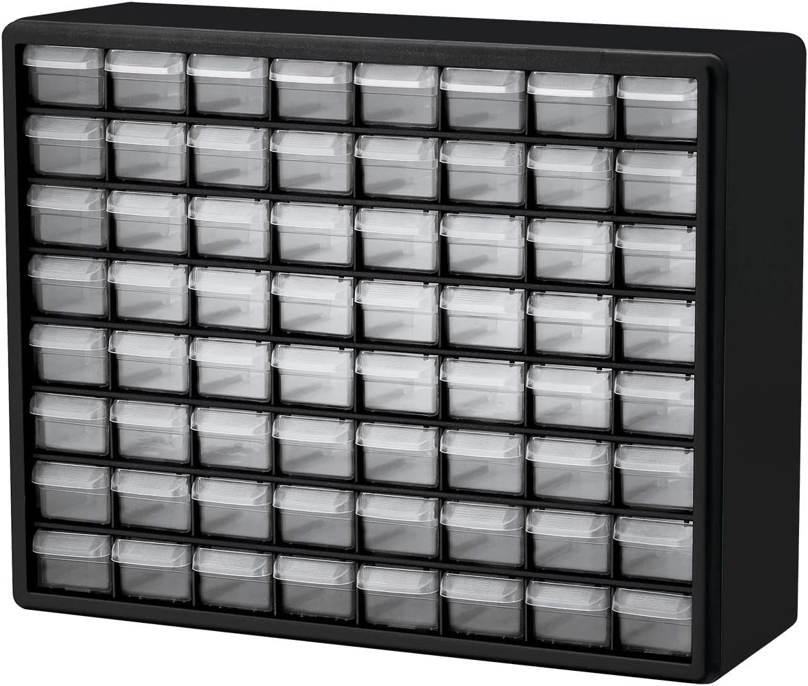 Akro-Mils 64-Drawer Plastic Storage Cabinet for Home and Garage