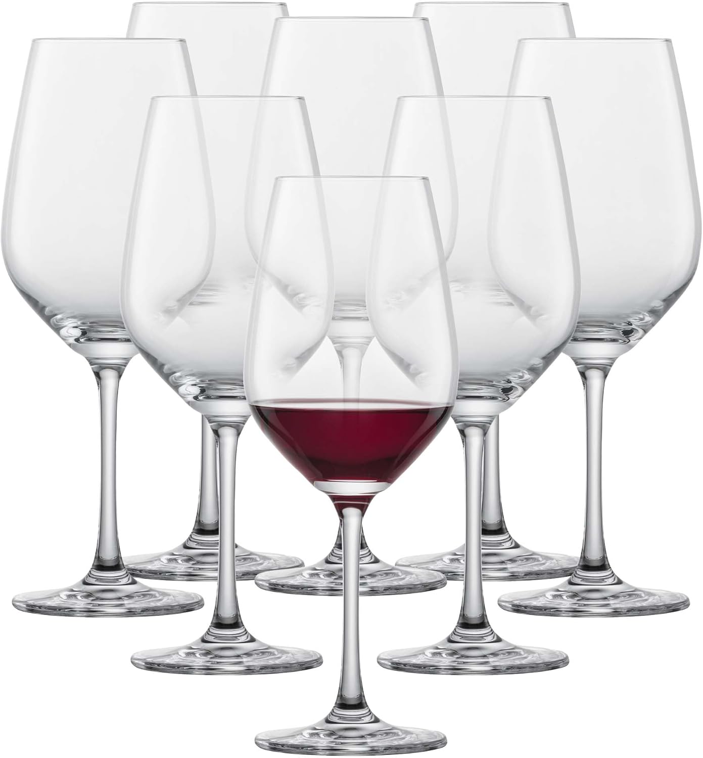 Forte Burgundy Glass Set of 8 - Elegant Red Wine Glasses