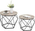 VASAGLE Small Coffee Table Set of 2 for Modern Living Spaces