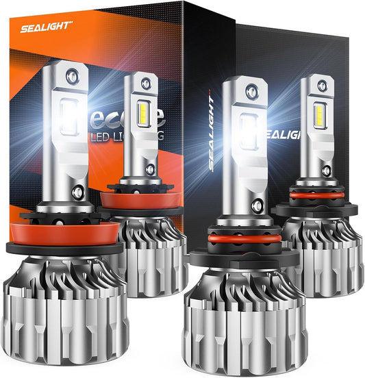 SEALIGHT H11 9005 Bulbs Combo for Super Bright Fog Lights