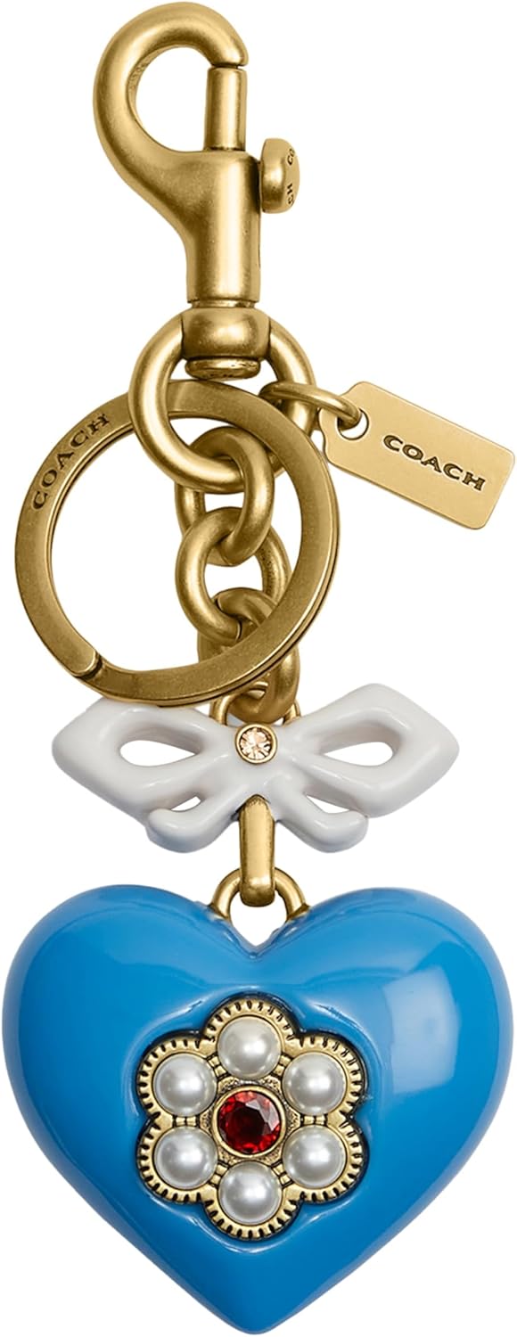 Charming Heart Bag Charm for Stylish Accessories and Keys