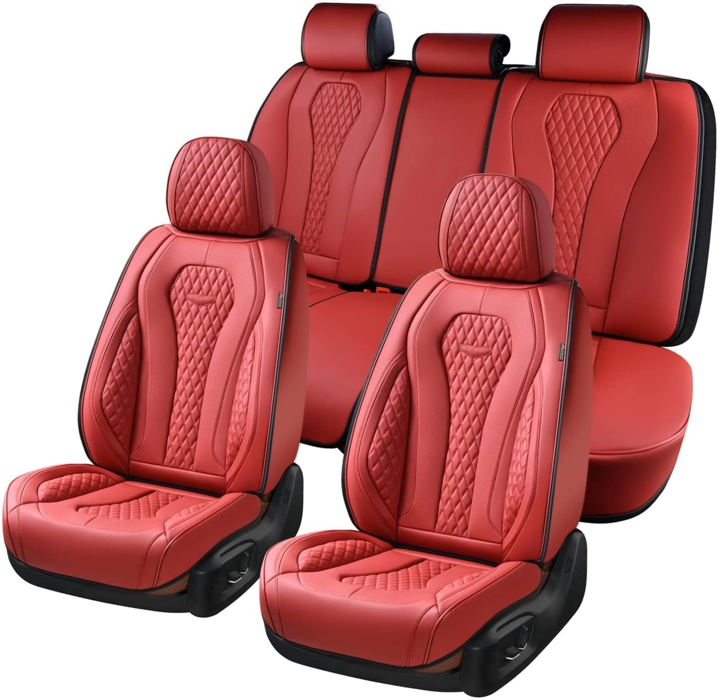 Waterproof Red Seat Covers - Universal Fit