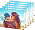 Acrylic Picture Frames 8.5x11 5 Pack - Thick Frameless Double-Sided