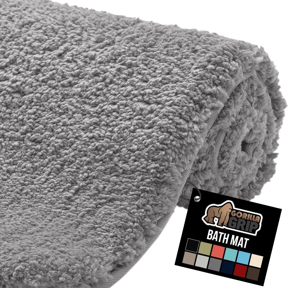GORILLA GRIP Bathroom Rugs, Ultra Soft Absorbent Mat for Comfort