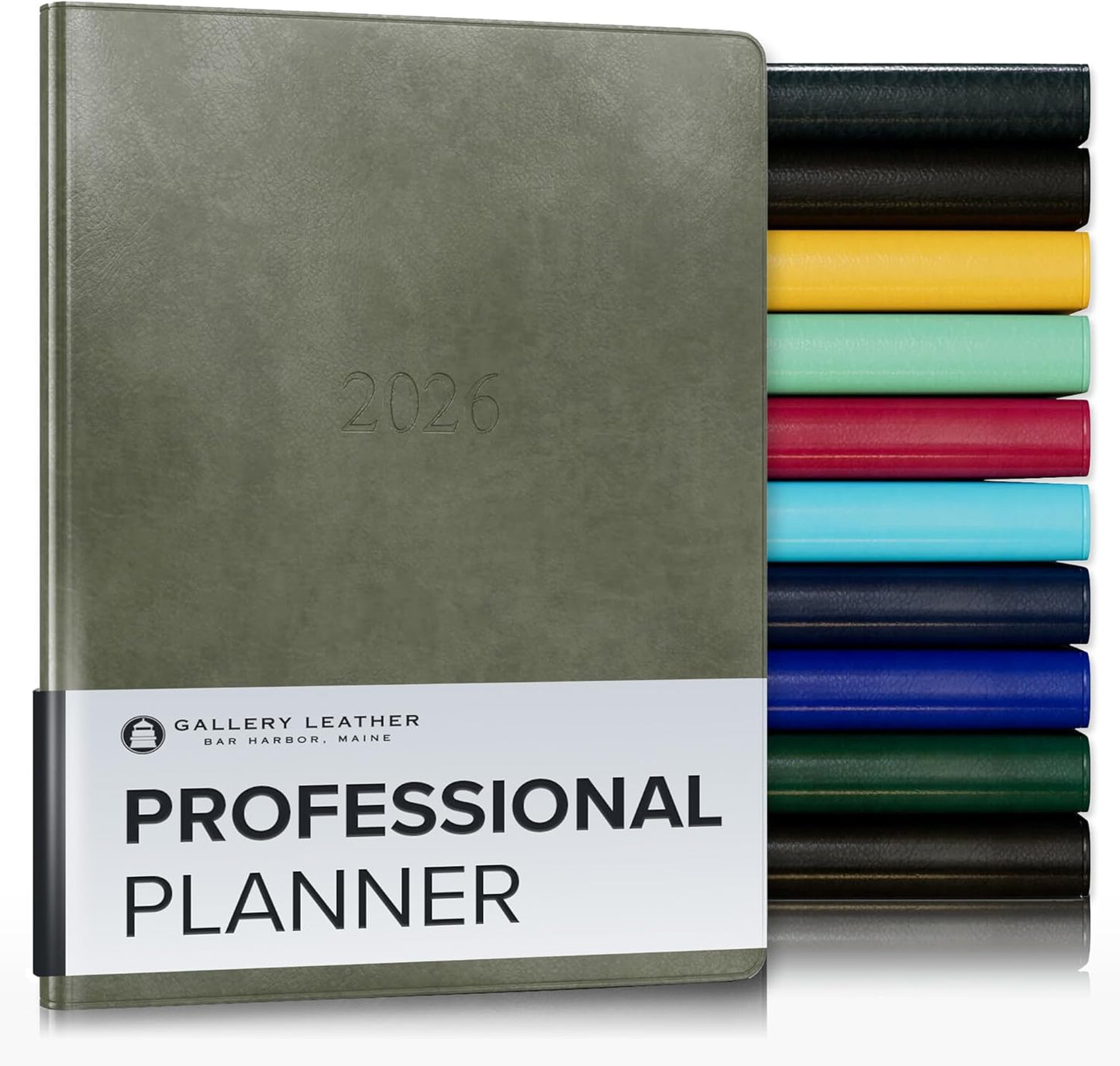 Gallery Leather Professional Planner 2026 - Acadia Cactus
