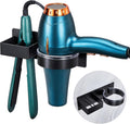 Hair Dryer Holder Wall Mounted Black - Stainless Steel Organizer