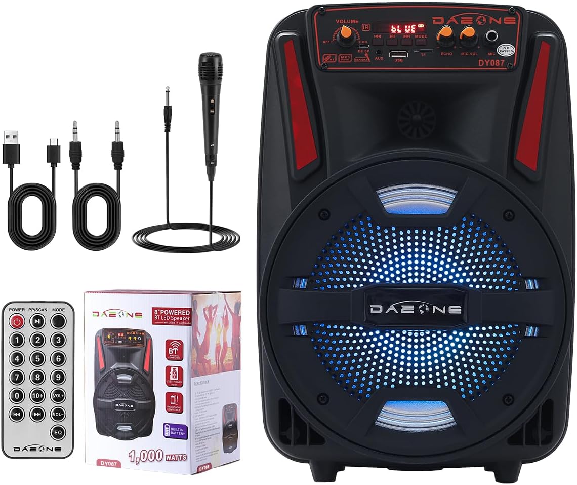 8 Inch Wireless Portable Party Bluetooth Speaker for Fun
