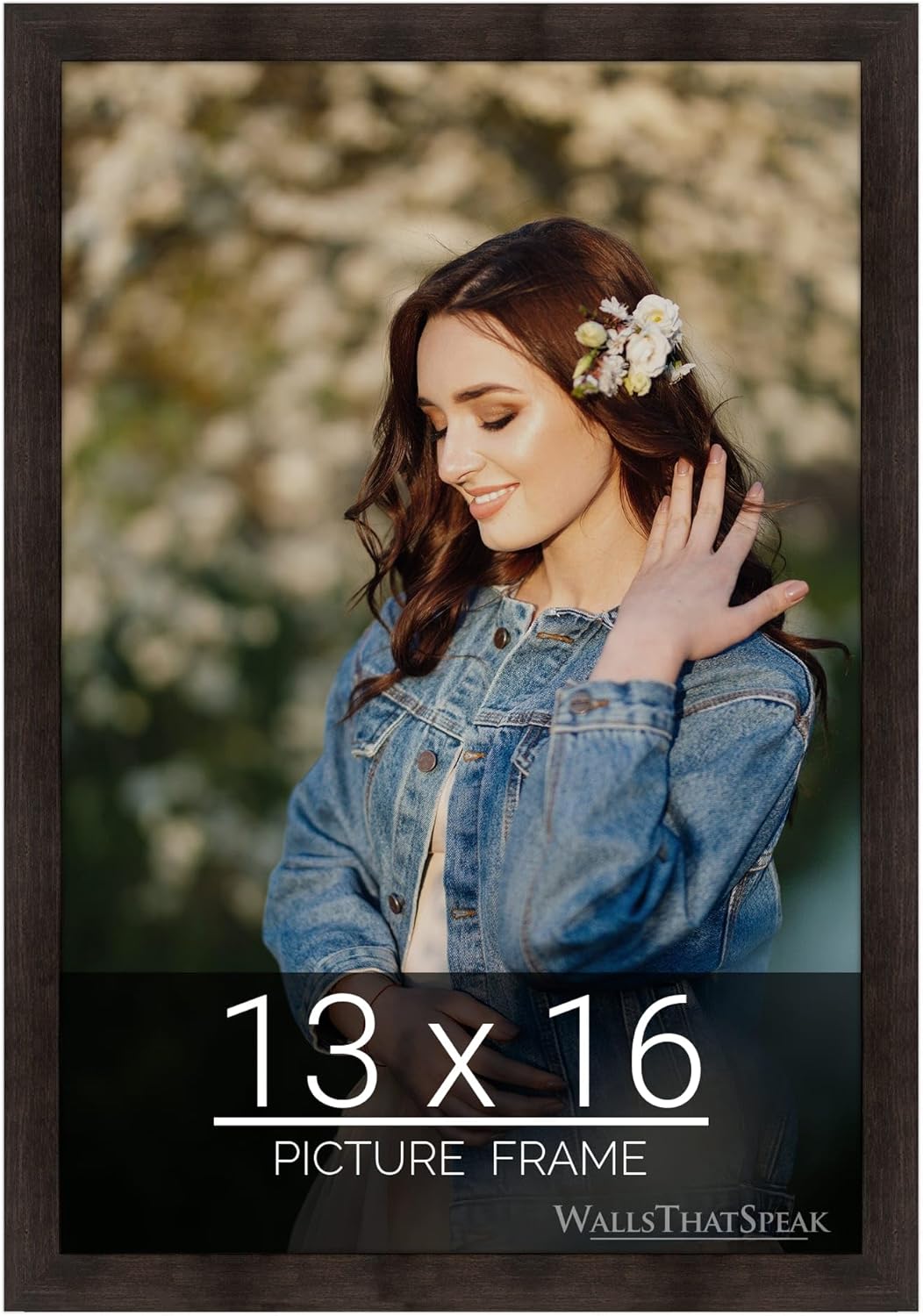 Espresso Brown Picture Frame for Puzzles, Posters, and Photos