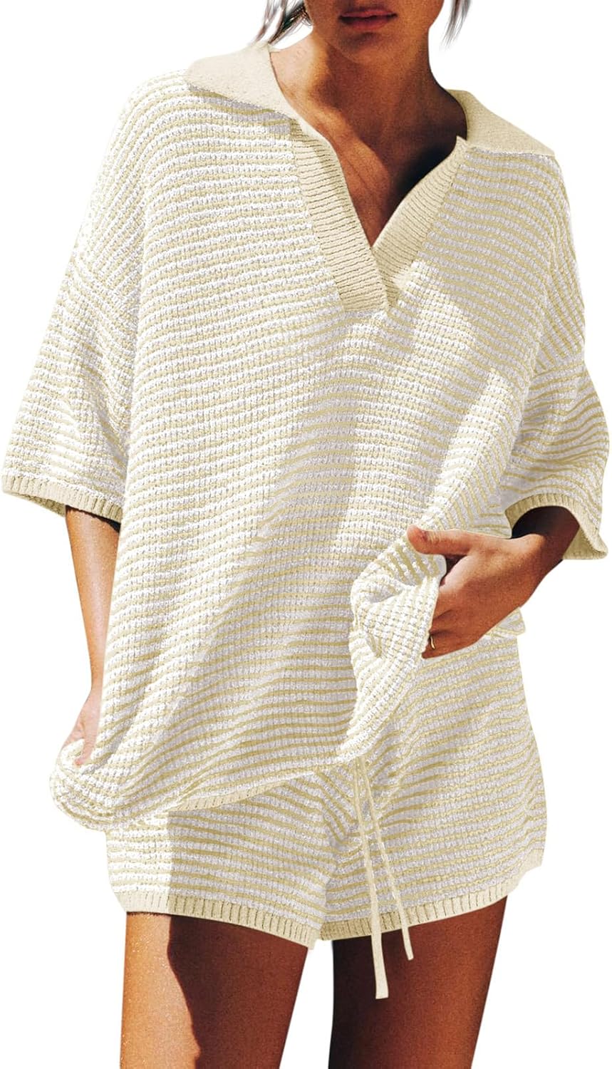 Tankaneo Womens Sweater Set 2 Piece Outfits for Comfort