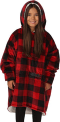 THE COMFY Original Jr for Kids - Oversized Sherpa Wearable Blanket As