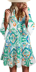 Summer Dresses for Women 2025 Flowy Ruffle Babydoll Mini Dress