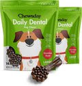 Chewsday Large Cinnamon Clean Daily Dental Dog Chews - Digestible Oral