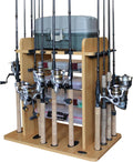 Fishing Rod Holder for 14 Rods - Garage and Boat Storage Solution