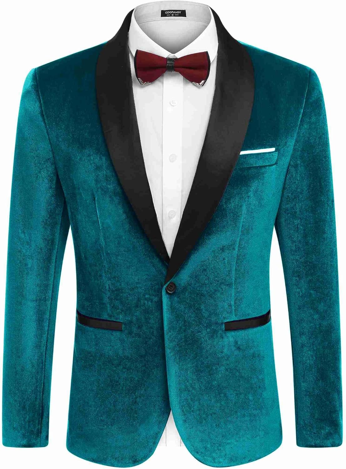 Stylish Men's Velvet Tuxedo One Button Jacket for Any Occasion
