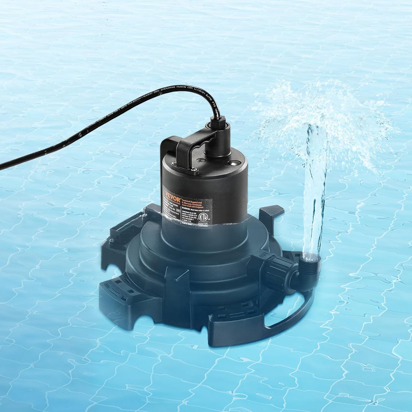 VEVOR Automatic Pool Cover Pump for Efficient Water Drainage