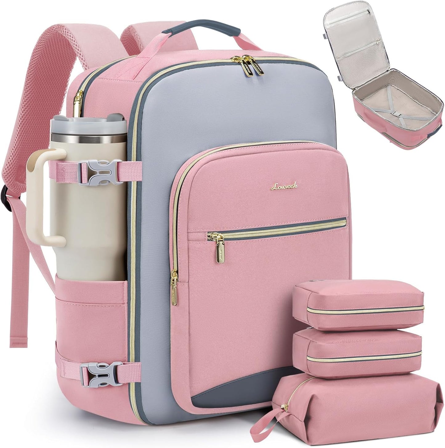 LOVEVOOK 50L Travel Backpack for Women & Men - Airline Approved