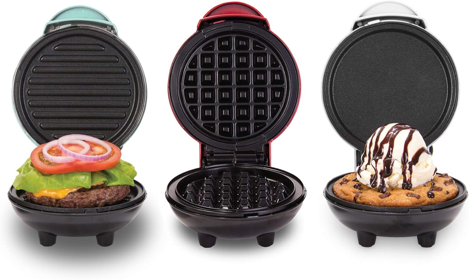 DASH 3-in-1 Mini Appliance - Waffle Maker, Grill, Griddle