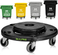 Alpine Rolling Brute Trash Can Dolly - Heavy Duty 500 lb Support