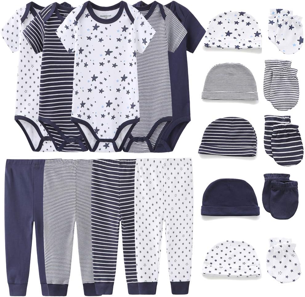 Kiddiezoom Unisex Baby Layette Essentials Giftset for Newborns