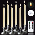 Wondise Window Candles Set of 6 with Remote and Timer for Christmas