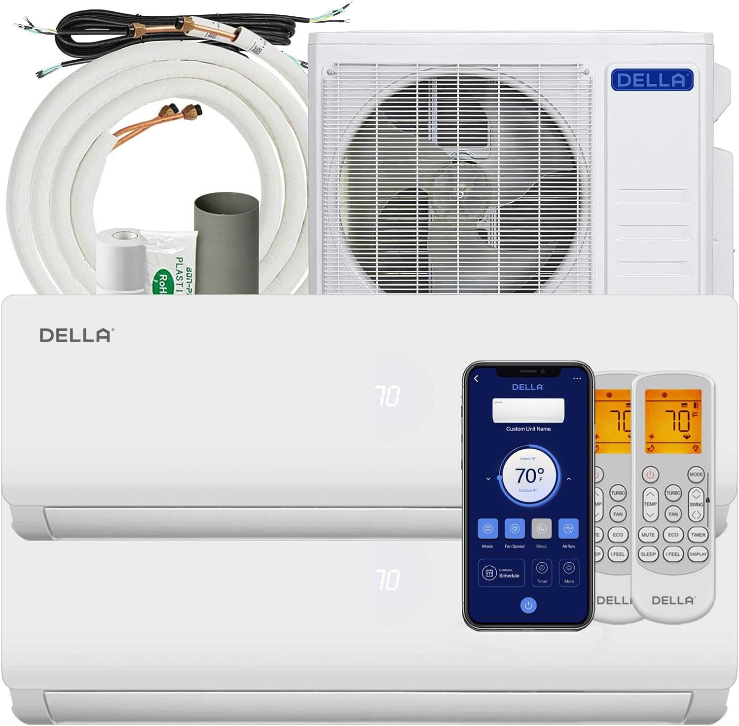 Della 18K BTU Mini Split: Smart Cooling for Large Spaces