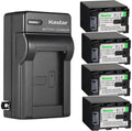 4900mAh 4-Pack Lithium-Ion Batteries with AC Charger - High Capacity