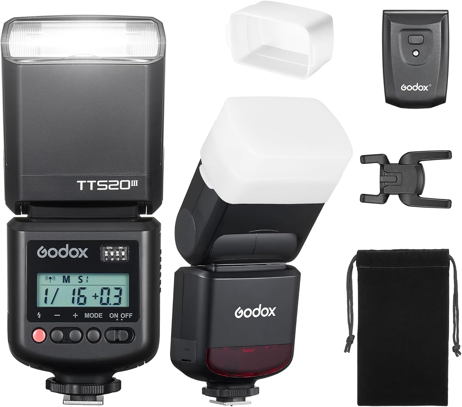 Godox TT520III Bounce Flash Kit for Canon, Nikon, Sony Cameras