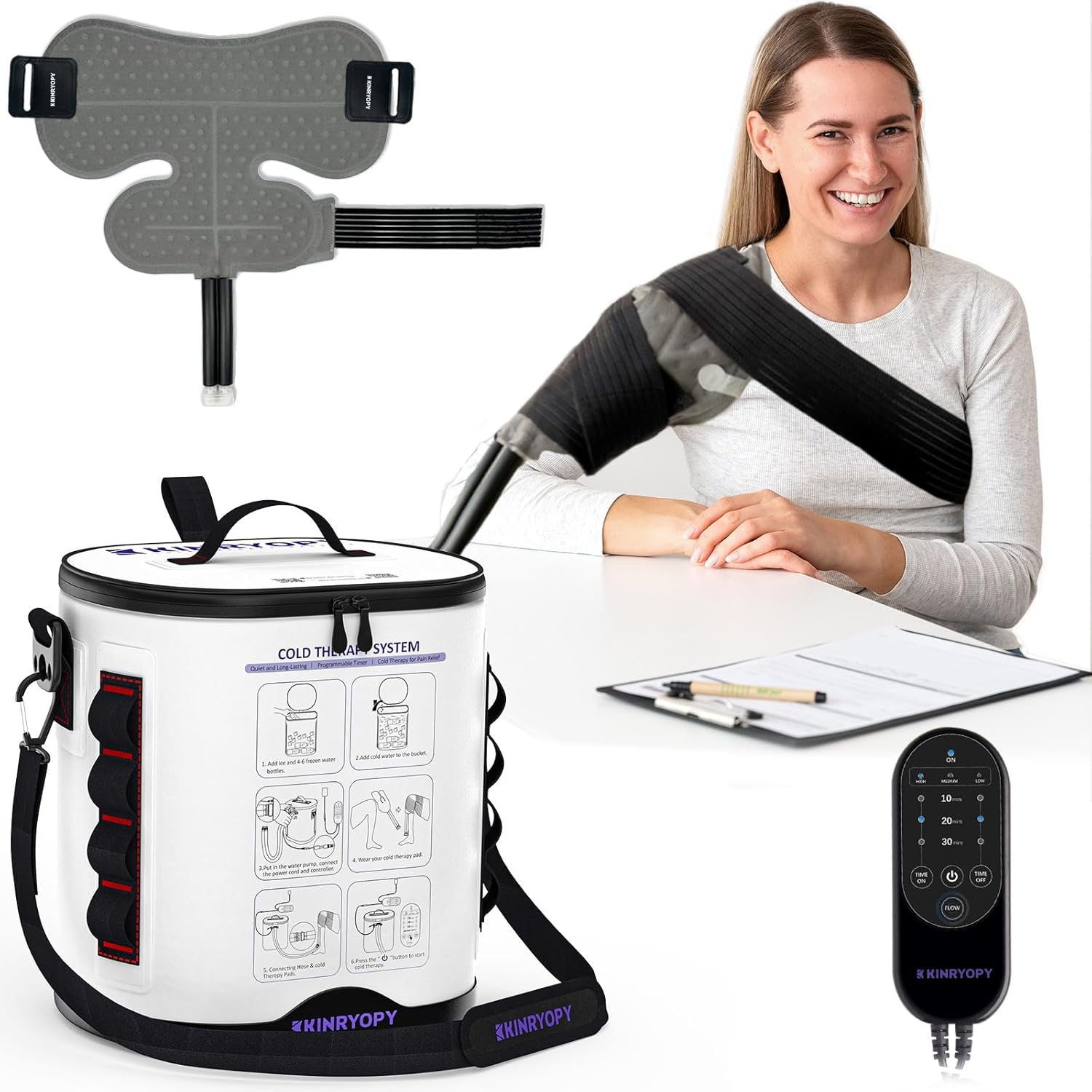 Cold Therapy Machine for Shoulder Recovery with Programmable Timer
